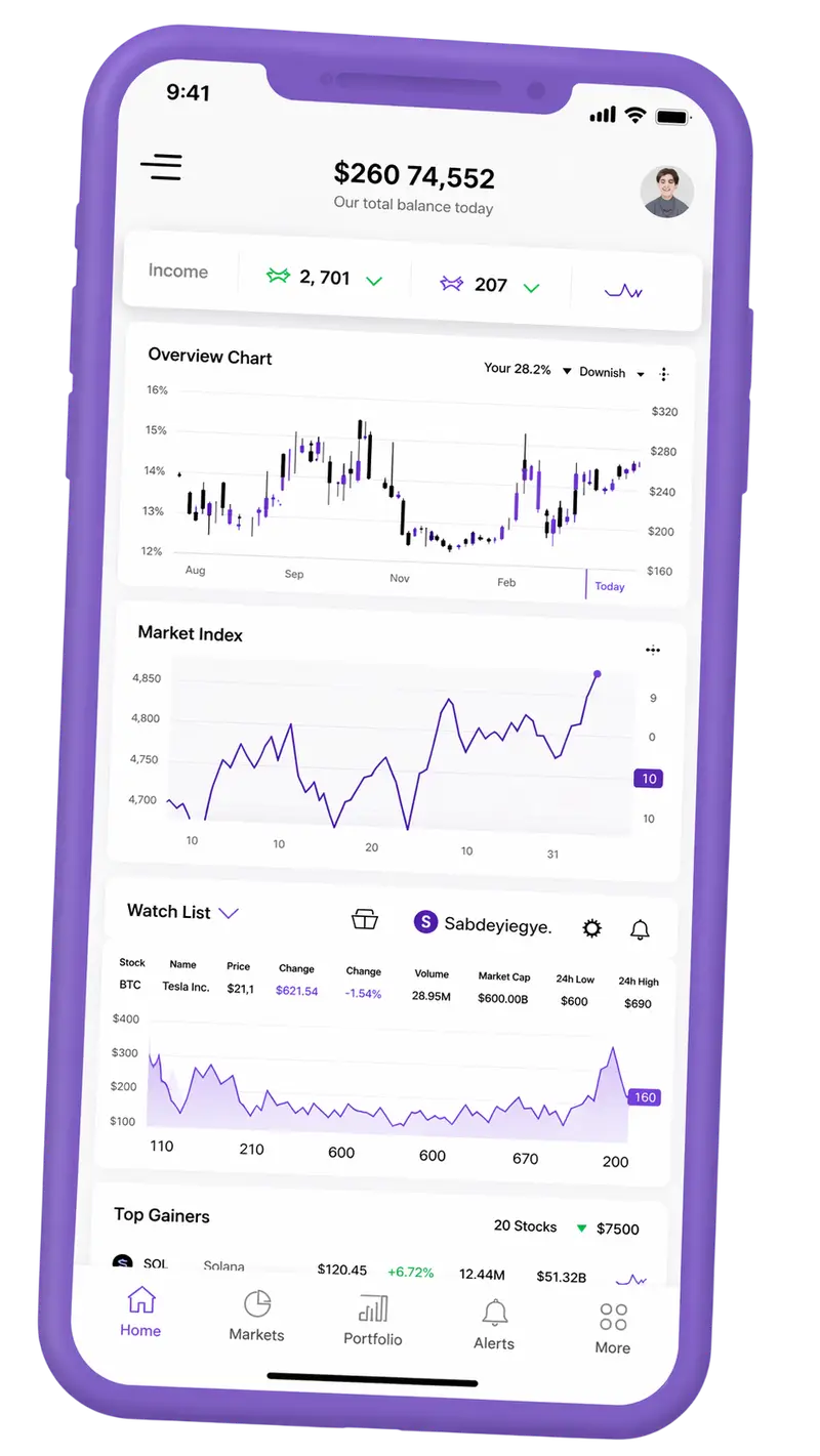 Essorélance — Handelsplattform mobil